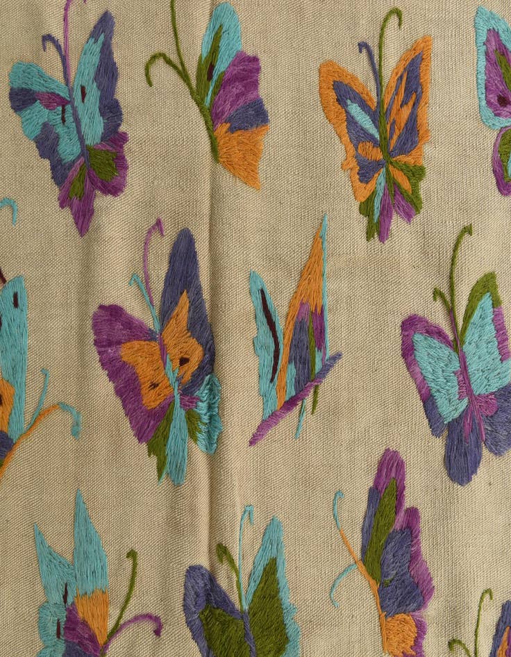 Detail image of 4' 9 x 6' 2  Hand Woven Kilim Suzani Wool Rug