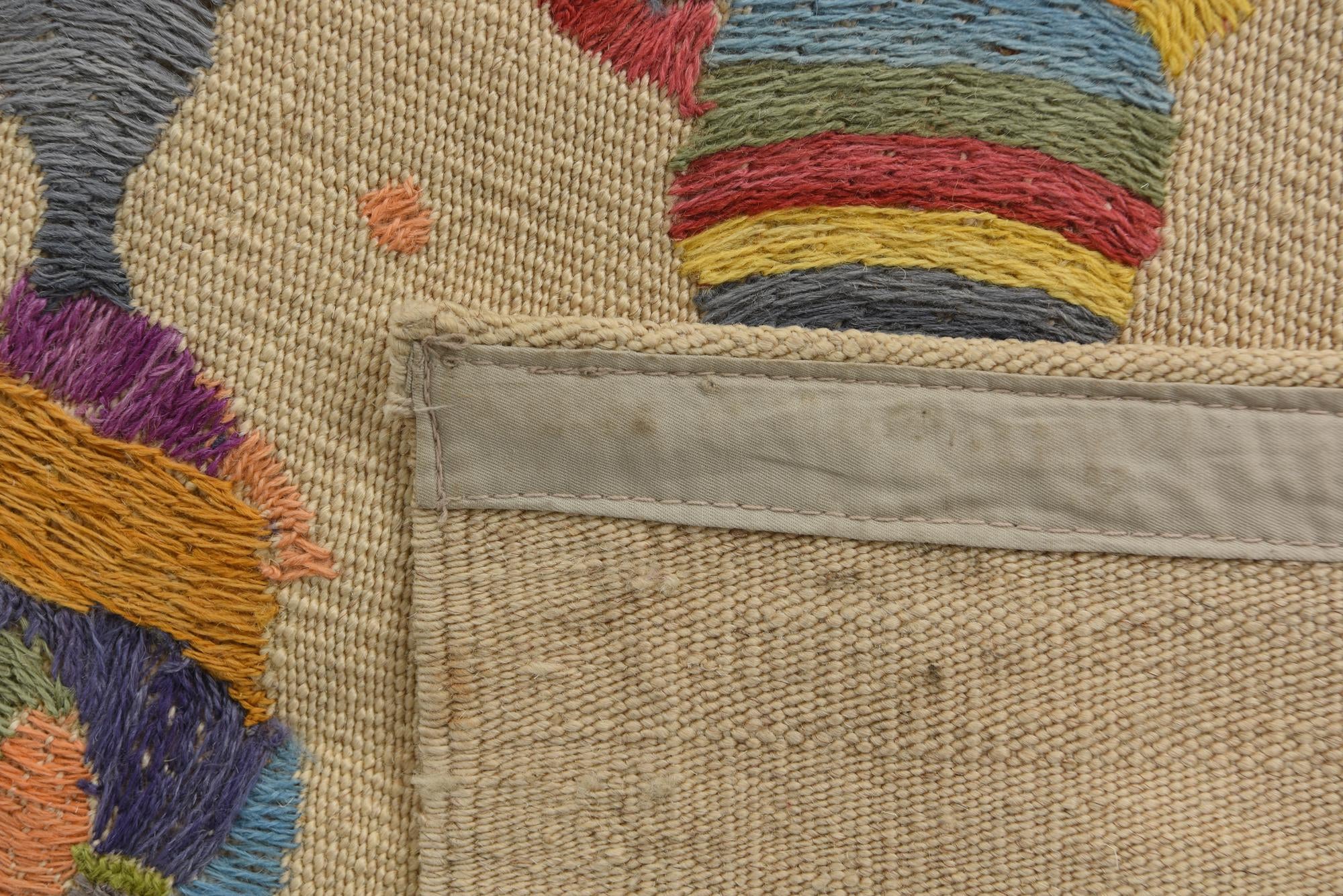 4' 2 x 6' Hand Woven Kilim Suzani Wool Rug