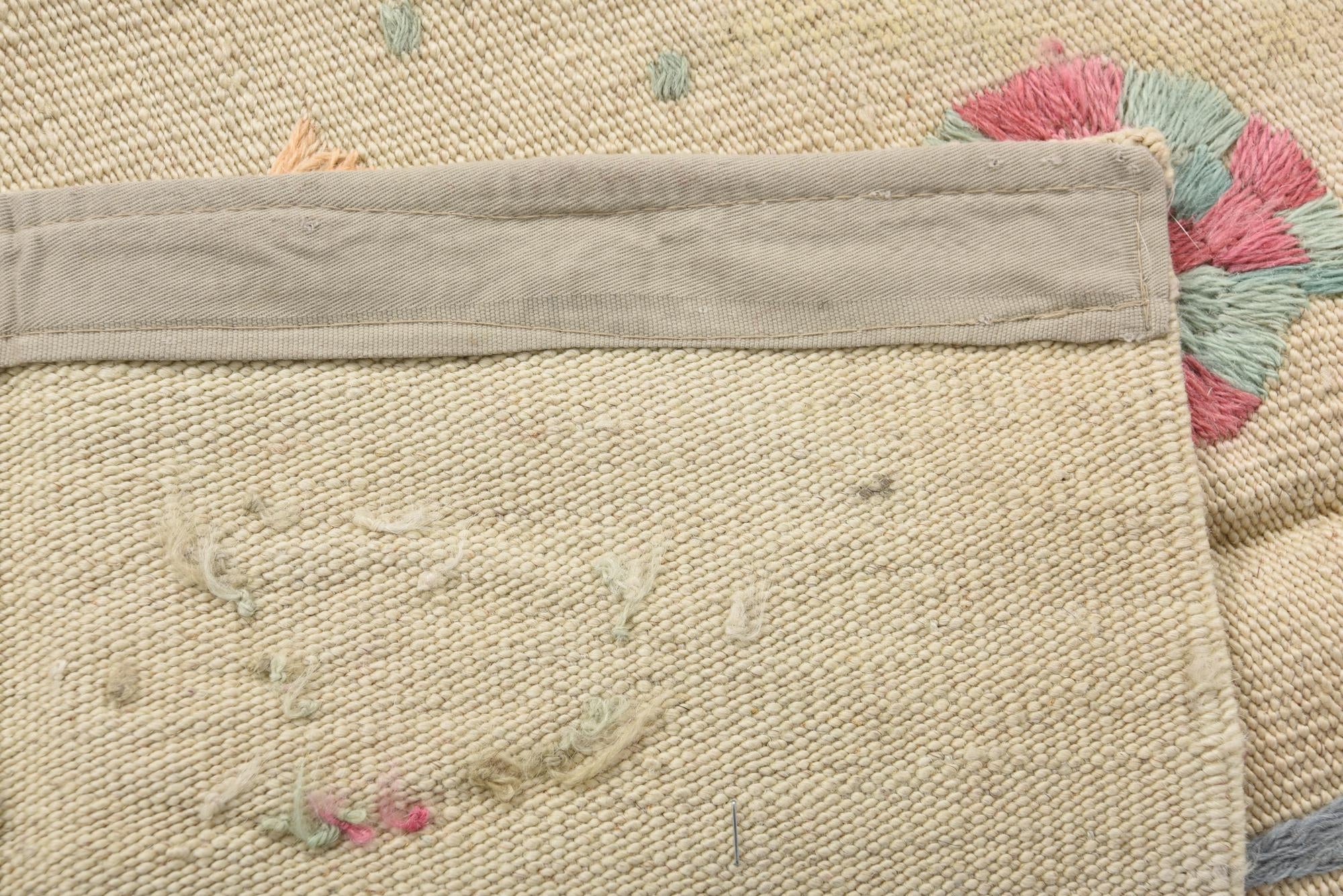 3' 2 x 4' 10 Hand Woven Kilim Suzani Wool Rug