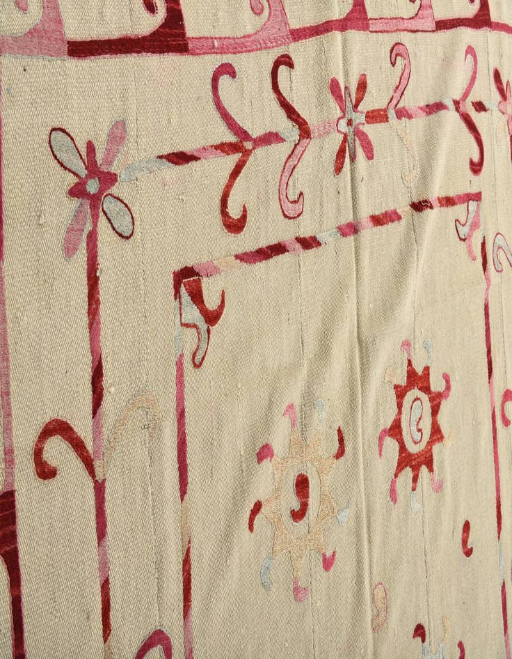 Detail image of 5' 7 x 7' 5  Hand Woven Kilim Suzani Wool Rug