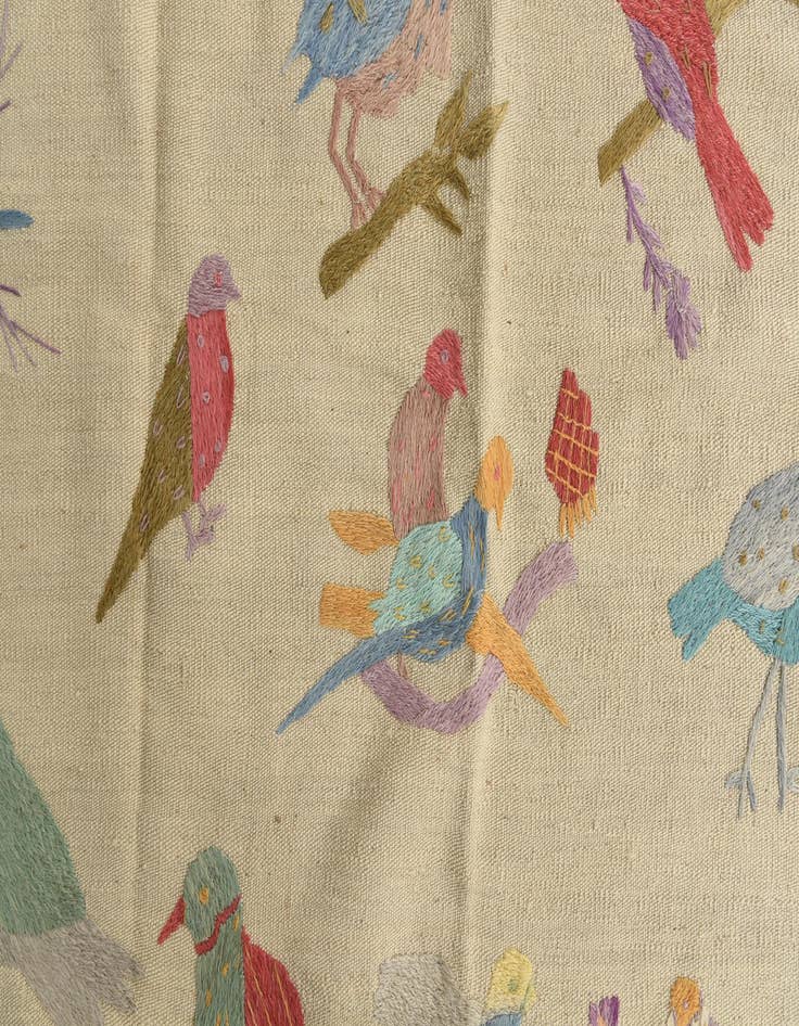 Detail image of 7' 10 x 9' 3  Hand Woven Kilim Suzani Wool Rug