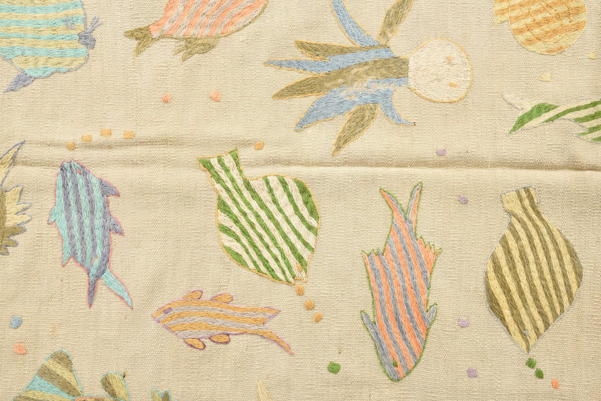 3' 11 x 5' 5 Hand Woven Kilim Suzani Wool Rug