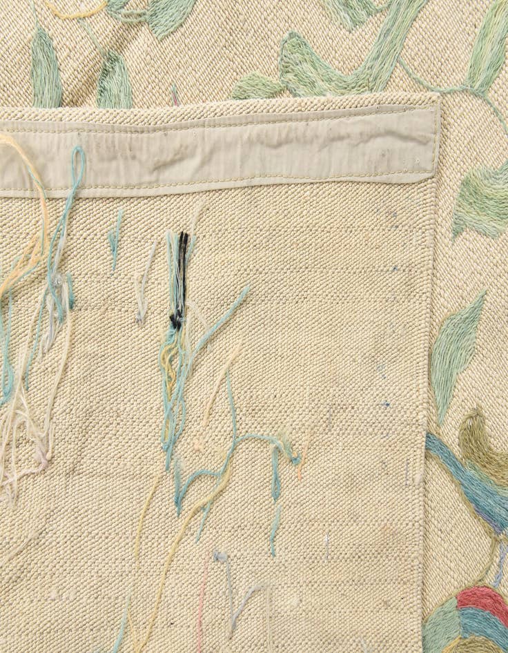 Detail image of 4' 1 x 5' 8  Hand Woven Kilim Suzani Wool Rug