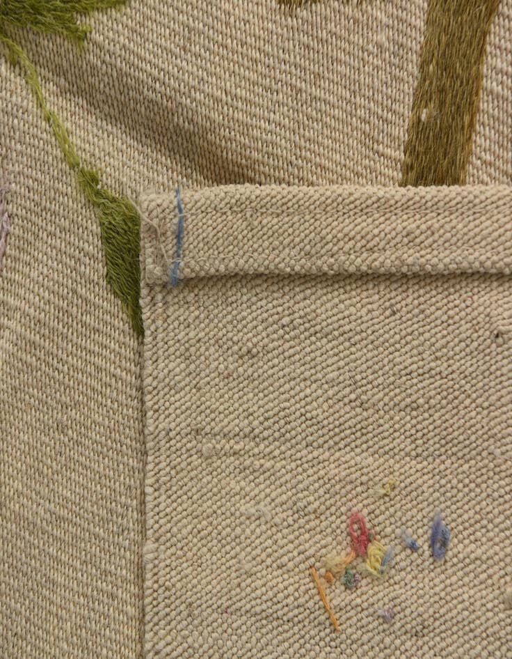 Detail image of 6' 9 x 9' 4  Hand Woven Kilim Suzani Wool Rug