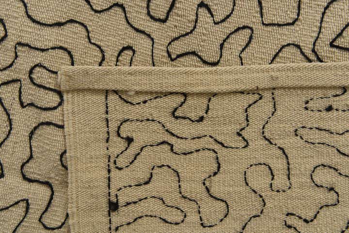 8' 4 x 9' 7 Hand Woven Kilim Suzani Wool Rug