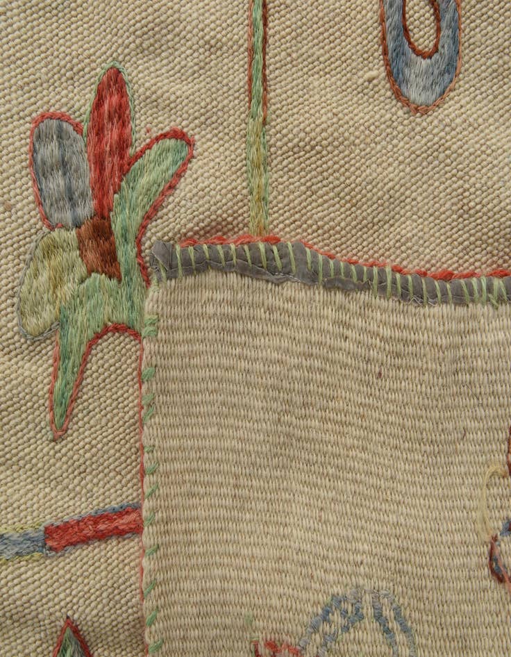 Detail image of 5' 5 x 7' 8  Hand Woven Kilim Suzani Wool Rug