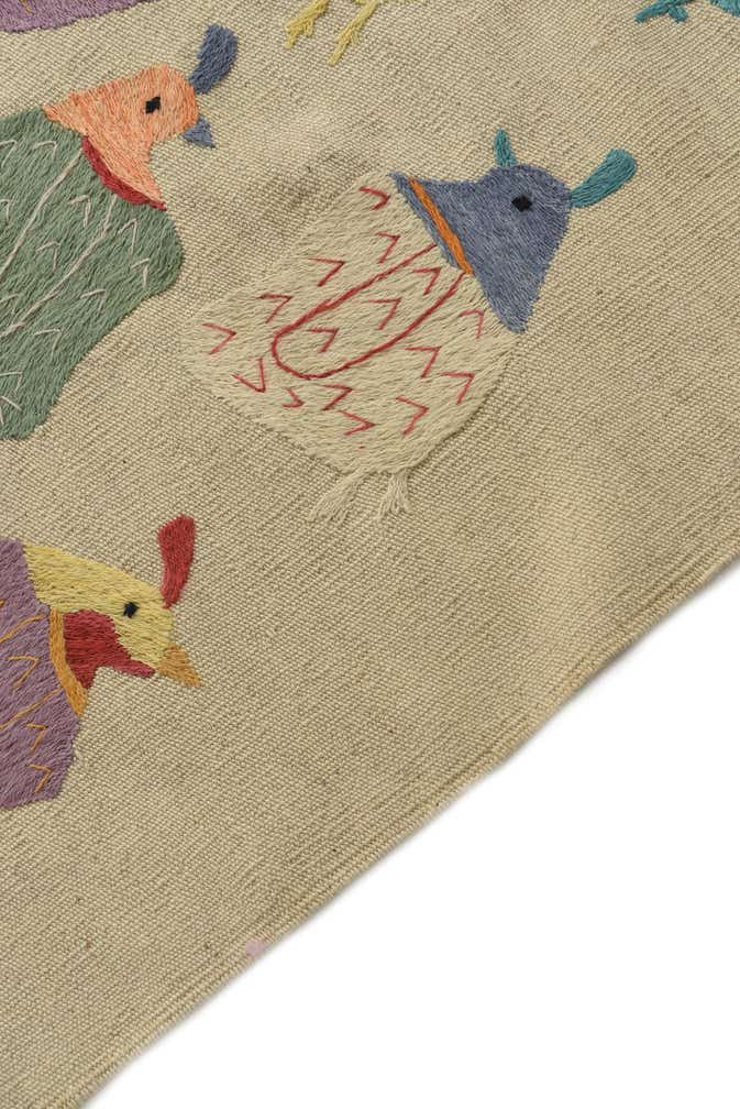 120cm x 170cm Handgeweven Kilim Suzani Wol Vloerkleed