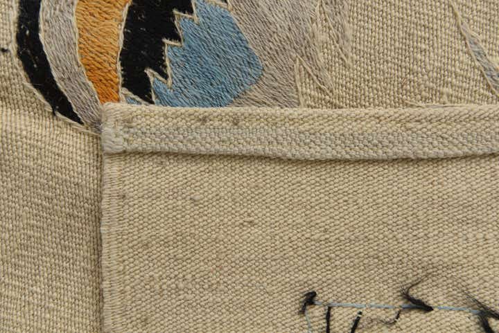 5' 8 x 7' 9 Hand Woven Kilim Suzani Wool Rug