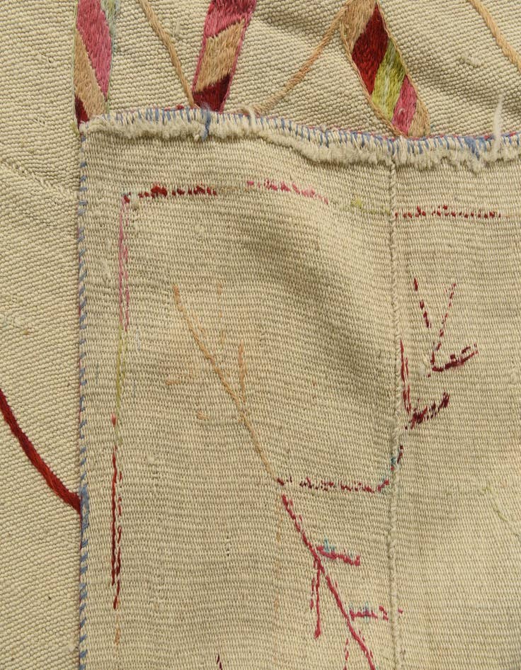 Detail image of 5' 3 x 6' 6  Hand Woven Kilim Suzani Wool Rug