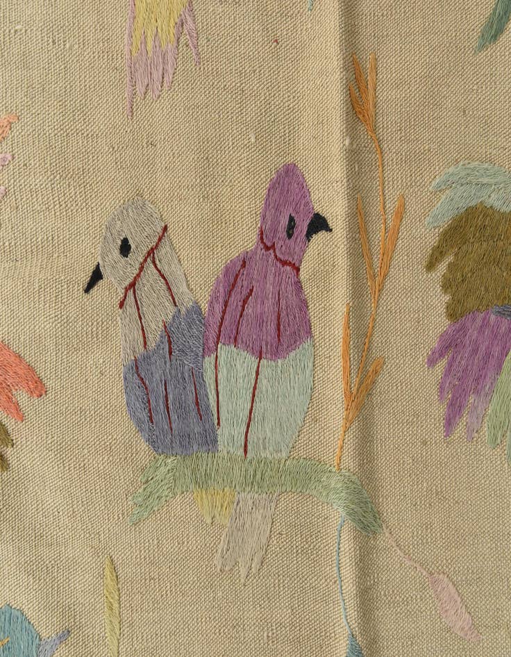 Detail image of 6' 6 x 9' 4  Hand Woven Kilim Suzani Wool Rug