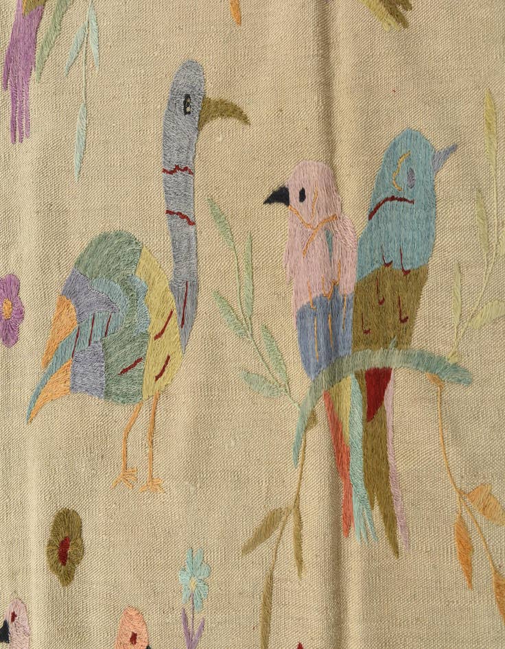 Detail image of 6' 6 x 9' 4  Hand Woven Kilim Suzani Wool Rug