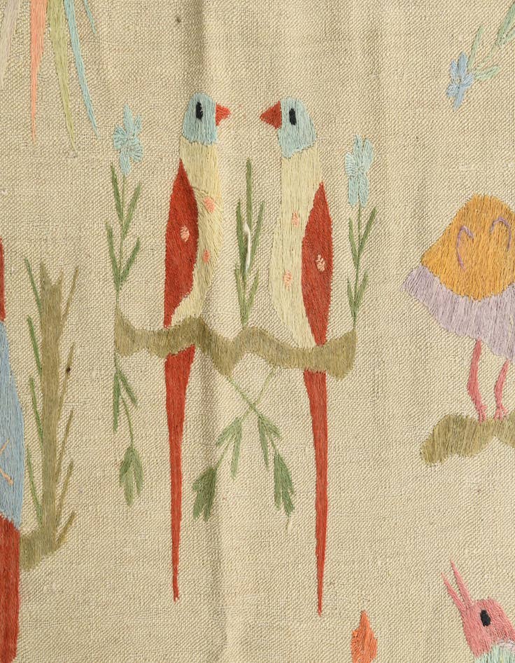 Detail image of 8' 5 x 9' 2  Hand Woven Kilim Suzani Wool Rug