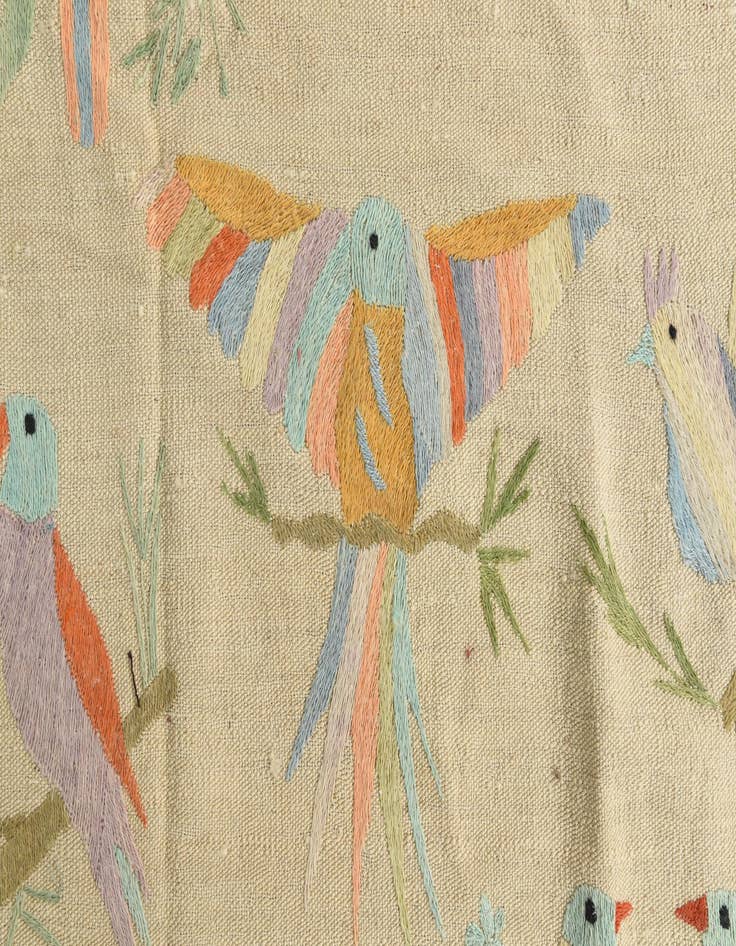 Detail image of 8' 5 x 9' 2  Hand Woven Kilim Suzani Wool Rug