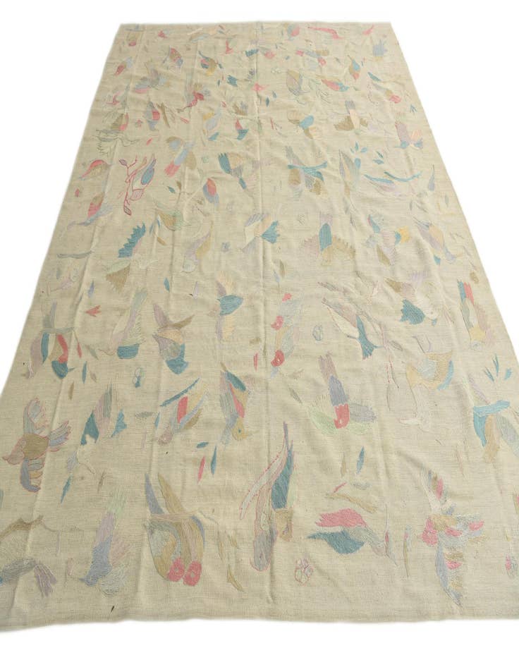 Detail image of 8' 4 x 9' 9  Hand Woven Kilim Suzani Wool Rug