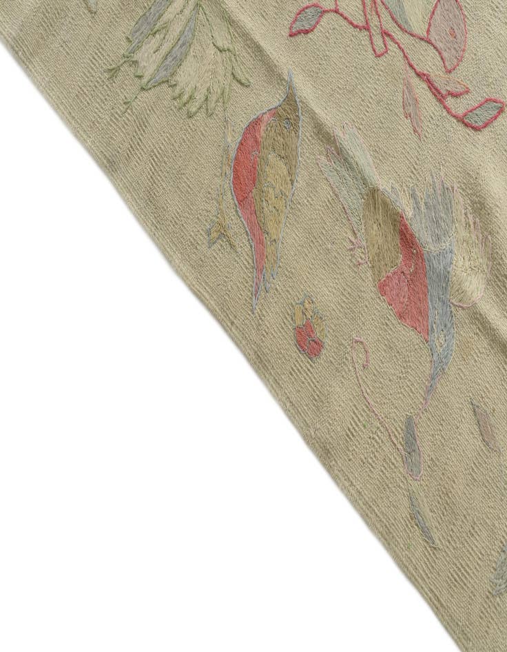 Detail image of 8' 4 x 9' 9  Hand Woven Kilim Suzani Wool Rug