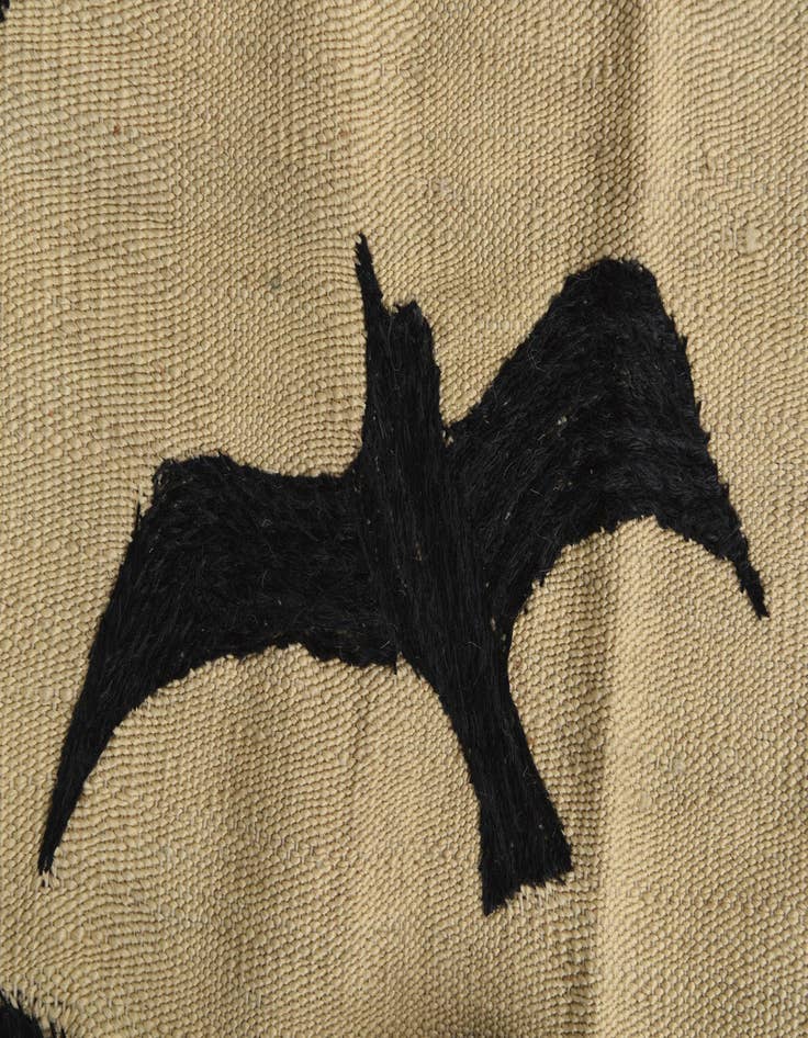 Detail image of 6' 10 x 9' 5  Hand Woven Kilim Suzani Wool Rug