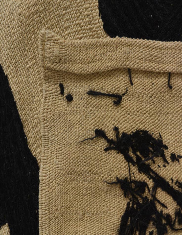 Detail image of 6' 10 x 9' 5  Hand Woven Kilim Suzani Wool Rug