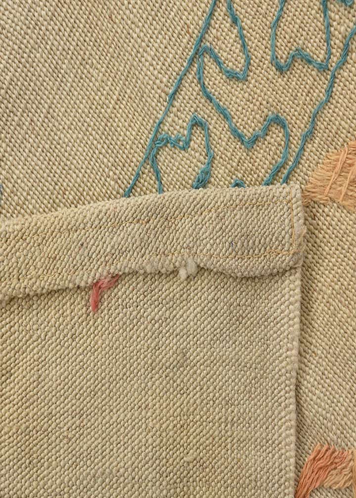 6' 5 x 9' 1 Hand Woven Kilim Suzani Wool Rug