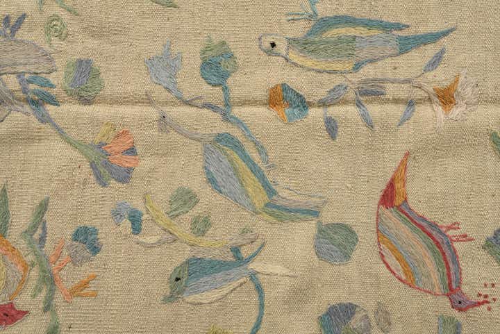 5' x 6' 1 Hand Woven Kilim Suzani Wool Rug
