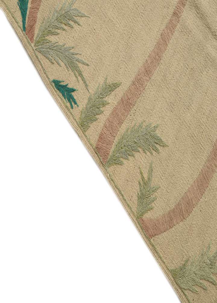 4' 1 x 5' 8 Hand Woven Kilim Suzani Wool Rug