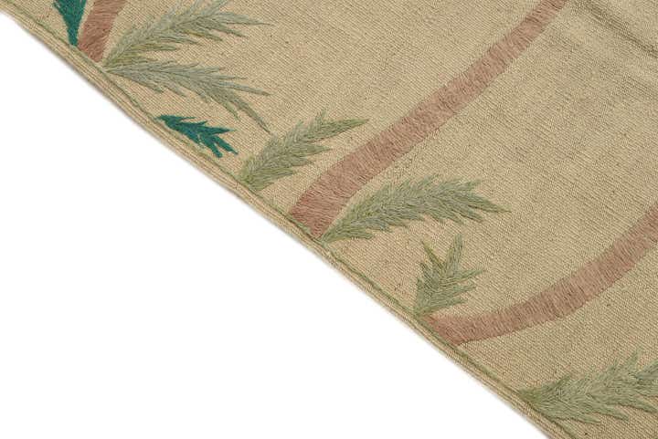 4' 1 x 5' 8 Hand Woven Kilim Suzani Wool Rug