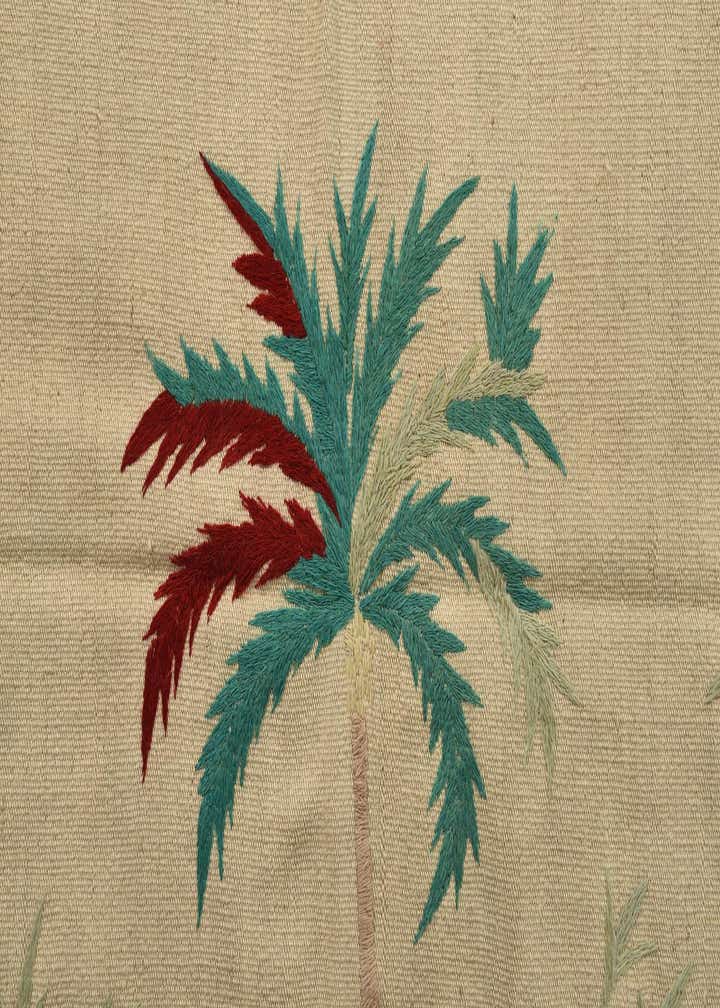 4' 1 x 5' 8 Hand Woven Kilim Suzani Wool Rug