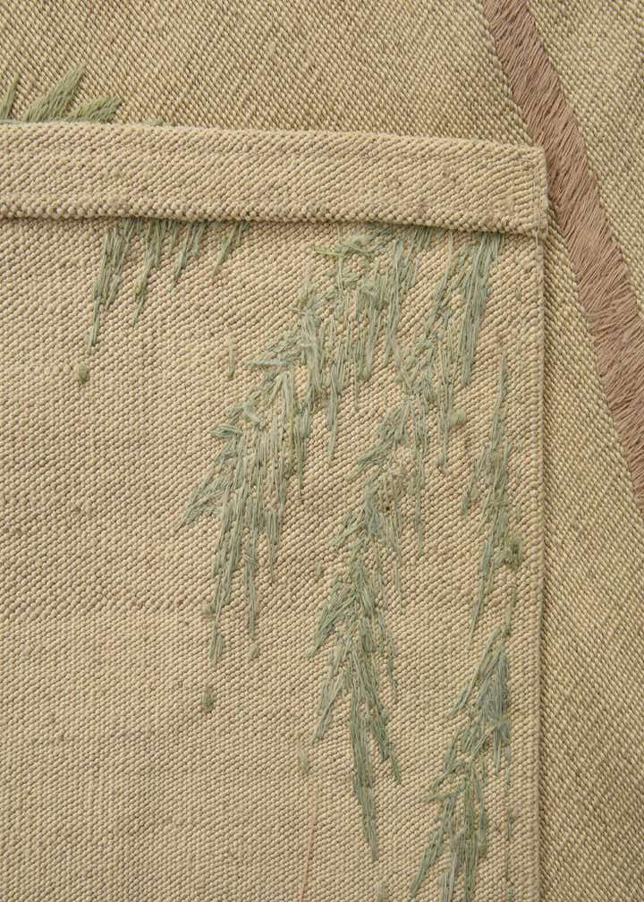 4' 1 x 5' 8 Hand Woven Kilim Suzani Wool Rug