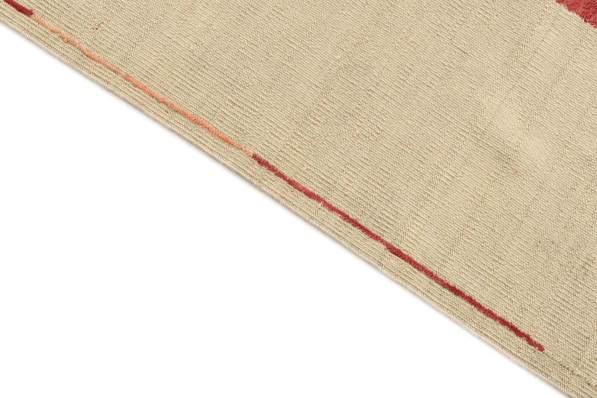 3' 2 x 4' 7 Hand Woven Kilim Suzani Wool Rug