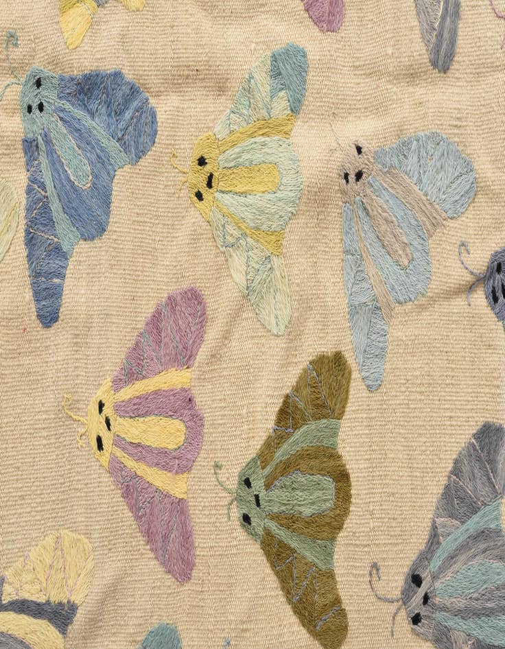 Detail image of 4' 2 x 5' 8  Hand Woven Kilim Suzani Wool Rug