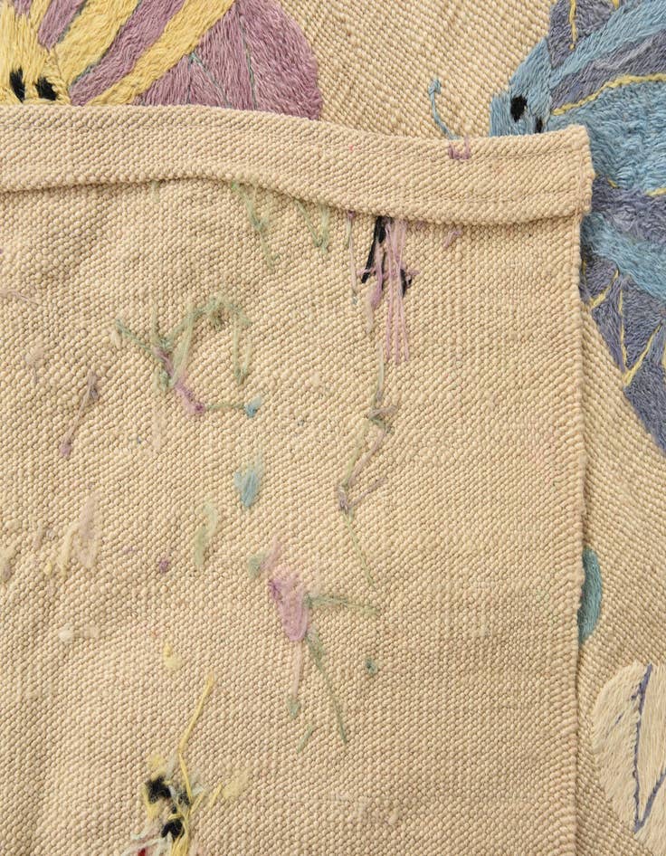 Detail image of 4' 2 x 5' 8  Hand Woven Kilim Suzani Wool Rug