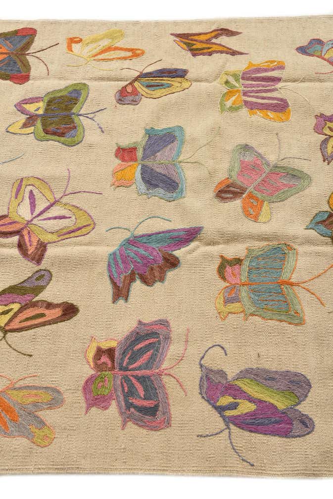 125cm x 180cm Handgeweven Kilim Suzani Wol Vloerkleed