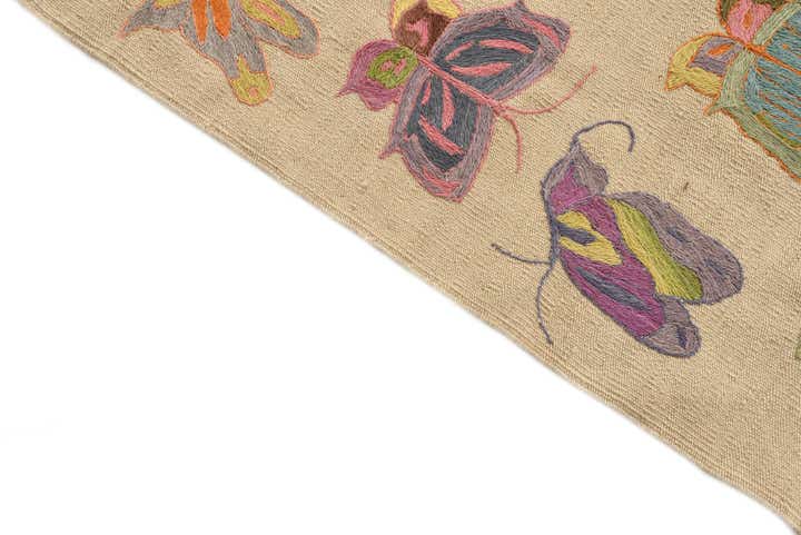 125cm x 180cm Handgeweven Kilim Suzani Wol Vloerkleed