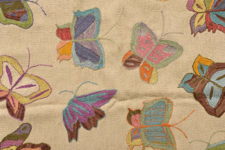 125cm x 180cm Handgeweven Kilim Suzani Wol Vloerkleed