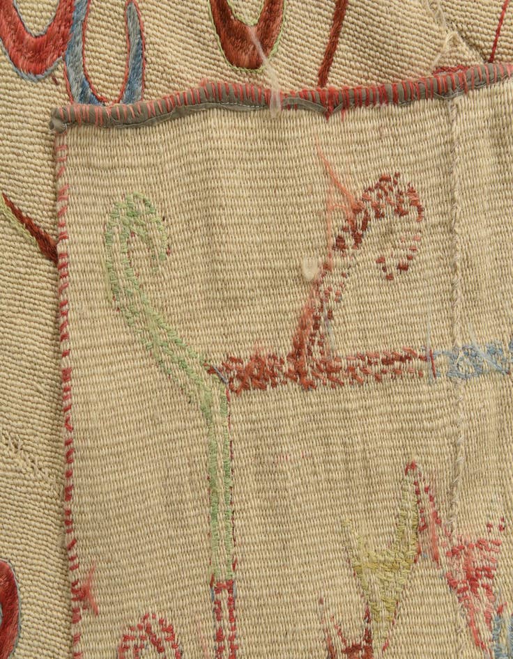 Detail image of 5' 6 x 7' 7  Hand Woven Kilim Suzani Wool Rug