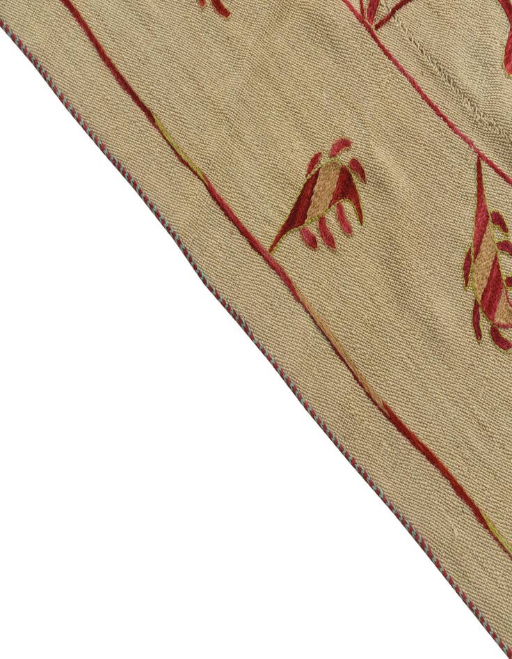 Detail image of 5' 10 x 7' 3 Hand Woven Kilim Suzani Wool Rug