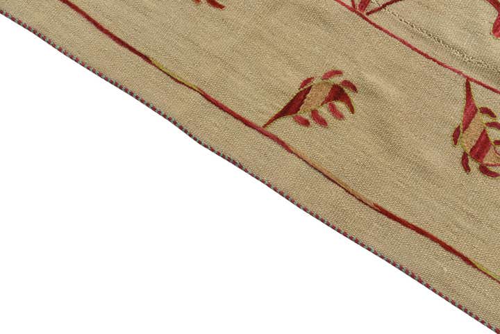5' 10 x 7' 3 Hand Woven Kilim Suzani Wool Rug