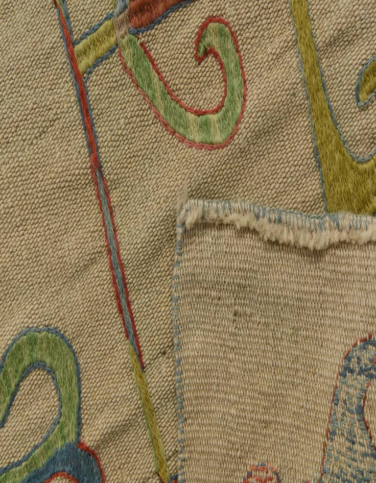 Detail image of 5' 7 x 7' 9 Hand Woven Kilim Suzani Wool Rug