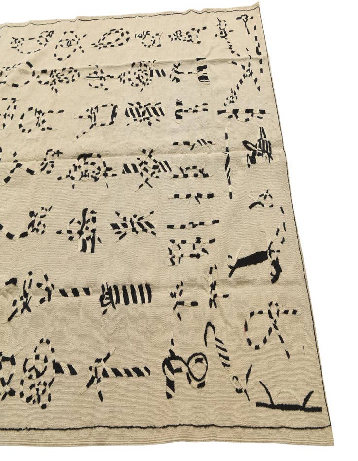 Detail image of 5' 10 x 7' 9  Hand Knotted Kilim Suzani Wool Rug