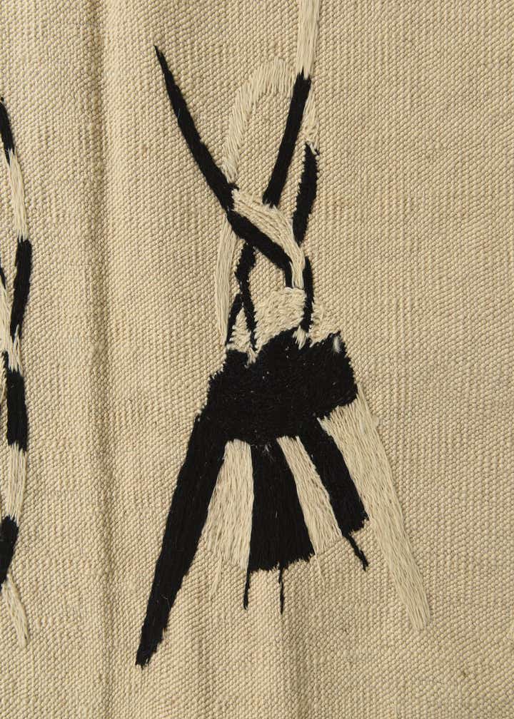 5' 10 x 7' 9 Hand Knotted Kilim Suzani Wool Rug