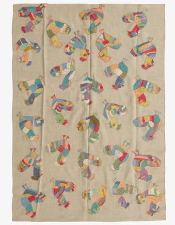 4' 10 x 6' 9 Hand Woven Kilim Suzani Wool Rug