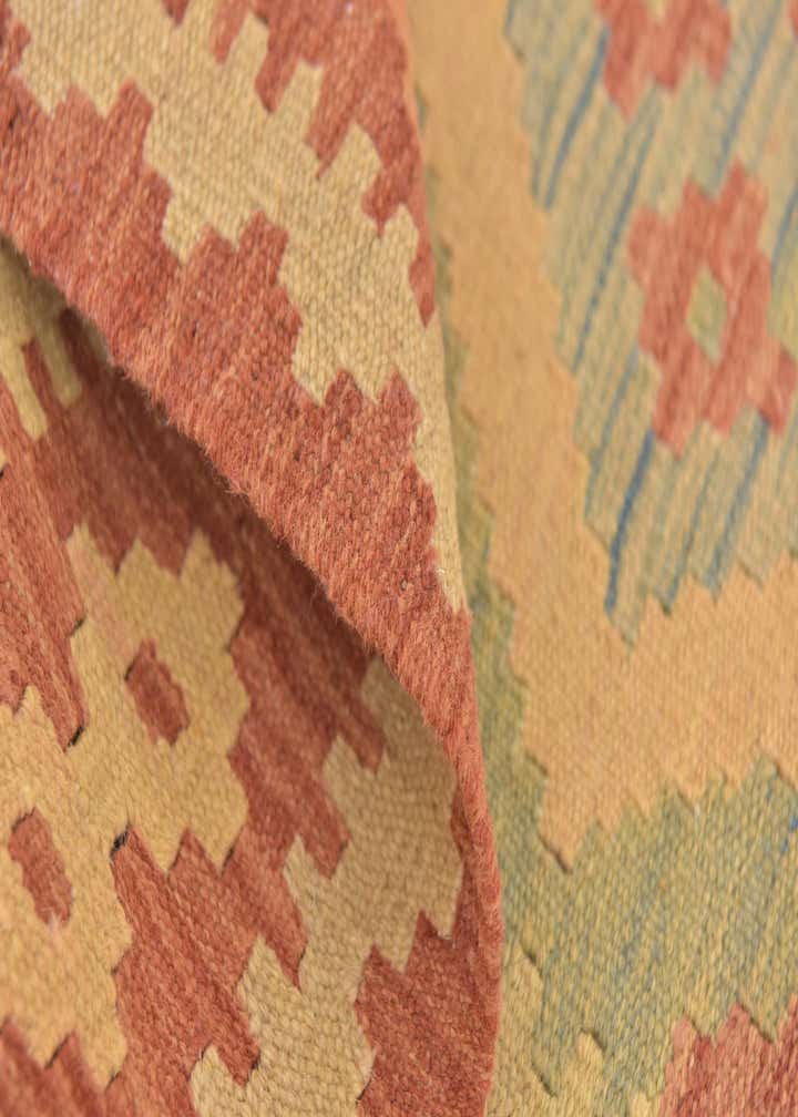 2' 9 x 4' 3 Hand Woven Kilim Waziri Wool Rug
