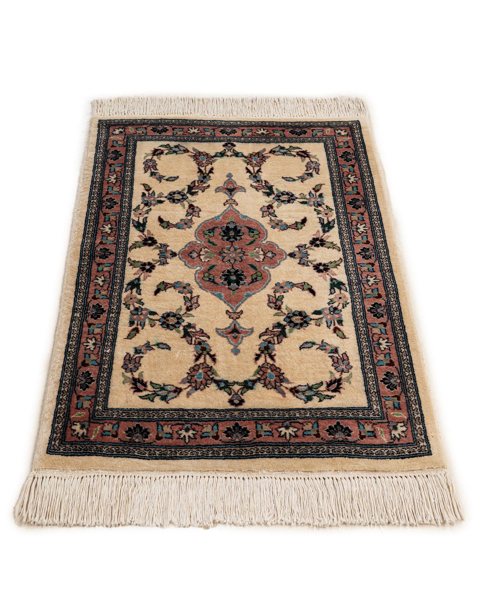 65cm x 95cm anudado a mano Lahour Alfombra Oriental Lana