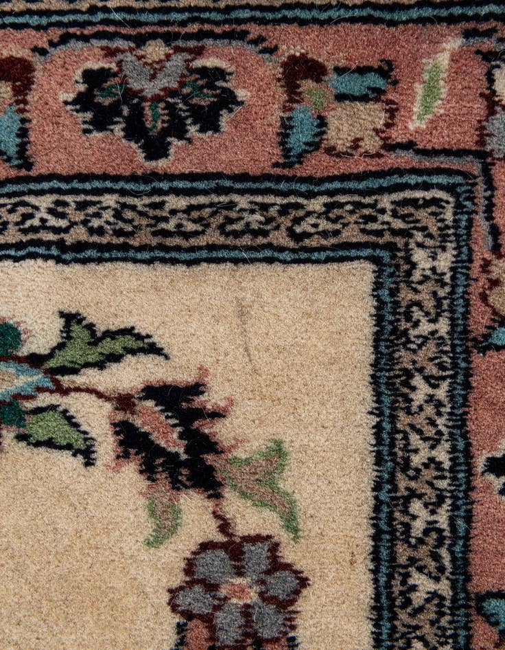 Detail image of 2' 1 x 3' 2  Hand Knotted Lahour Oriental Wool Rug