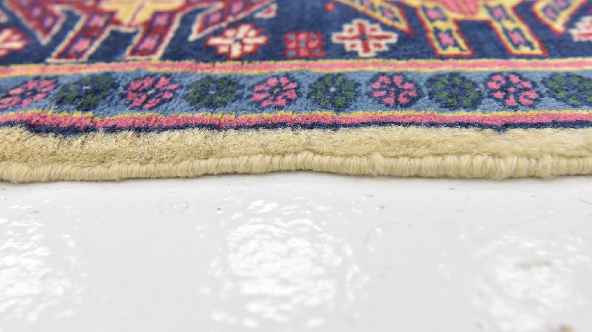 4' x 5' 10 Hand Knotted Lahour Oriental Wool Rug
