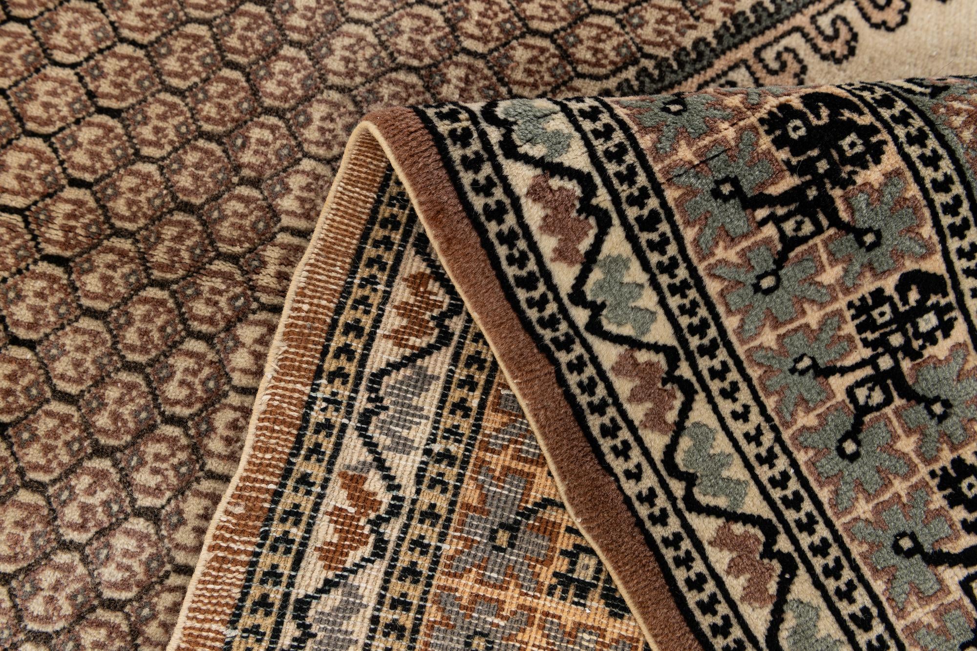 170cm x 240cm anudado a mano Lahour Alfombra Oriental Lana