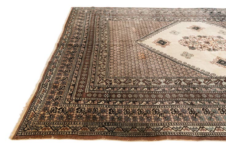 Detail image of 170cm x 240cm anudado a mano Lahour Alfombra Oriental Lana