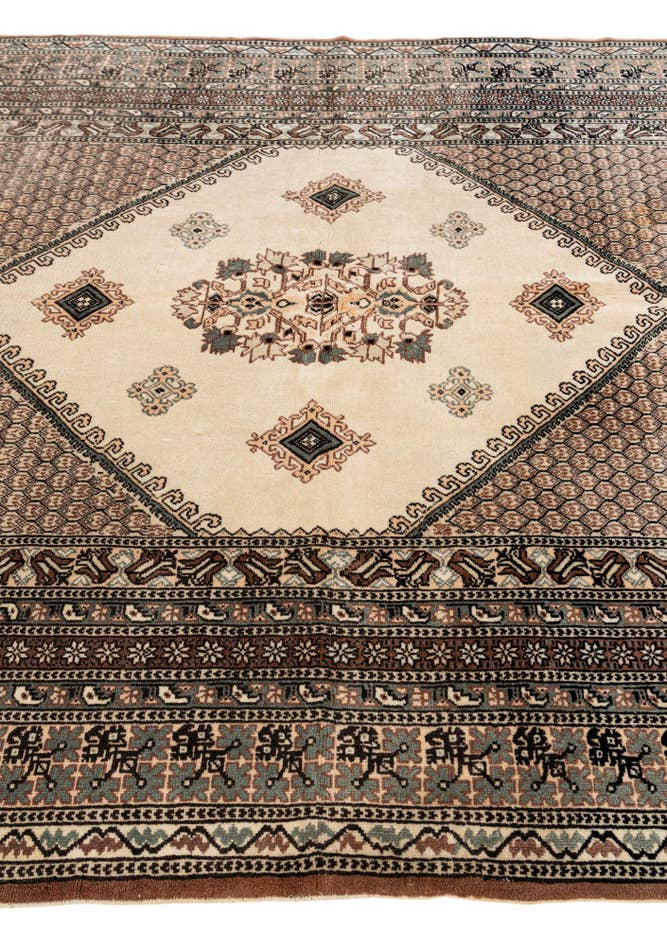 Detail image of 170cm x 240cm anudado a mano Lahour Alfombra Oriental Lana