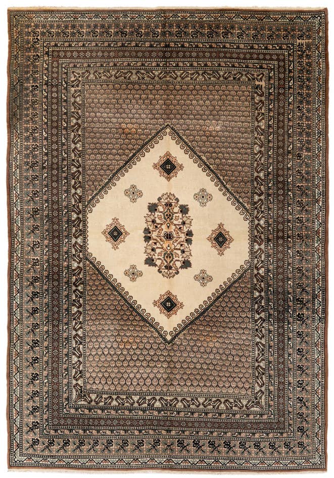 Detail image of 170cm x 240cm anudado a mano Lahour Alfombra Oriental Lana