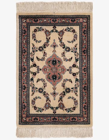 2' 1 x 3' 2 Hand Knotted Lahour Oriental Wool Rug