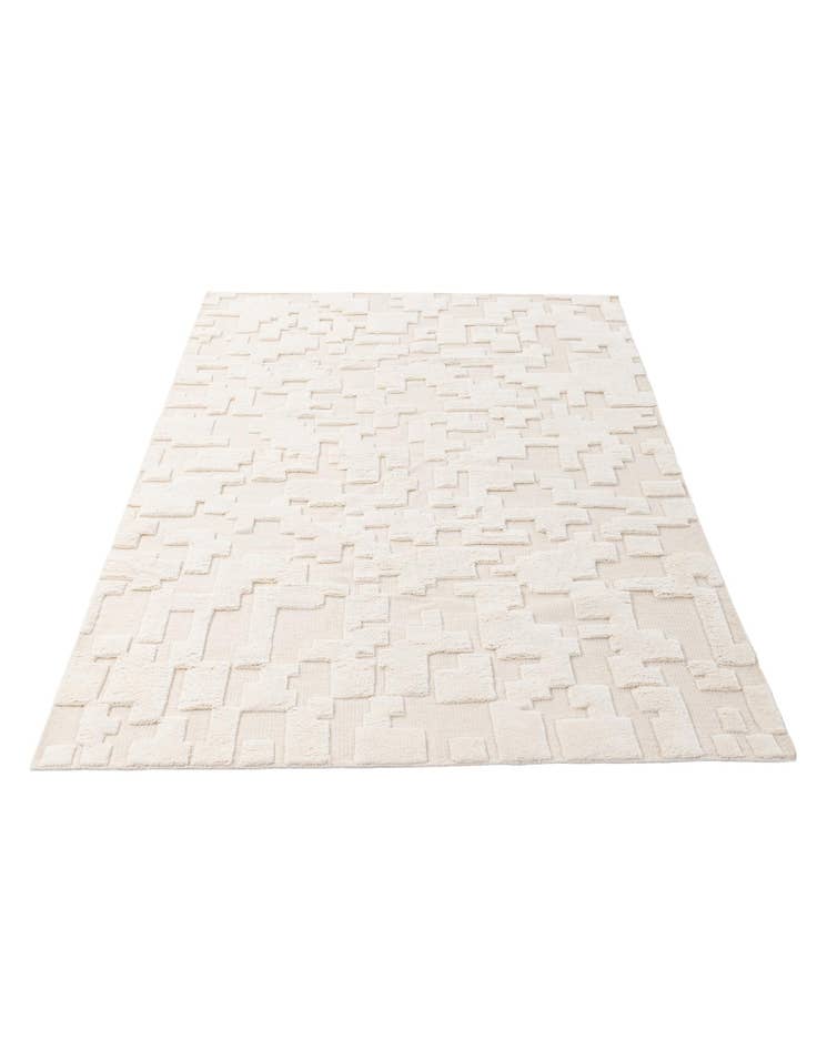 Detail image of 5' 2 x 8' 2 Hand Knotted Lana New Zealand Wool Rug